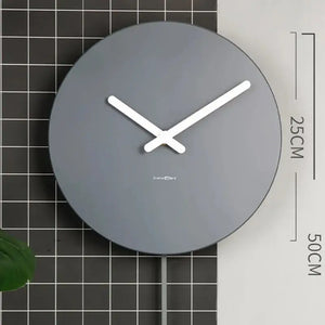Nordic Pendulum Wall Clock Round Minimalist Design - view 5