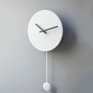 Nordic Pendulum Wall Clock Round Minimalist Design - view 4