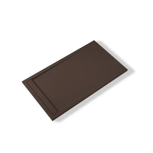 Saona Chocolate Shower Tray with Hidden Drain Slate Texture - Platos de ducha