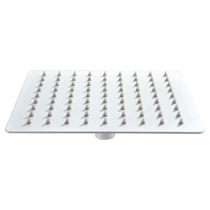 Square Matte White Shower Head 30x30 cm Modern Design, main product view