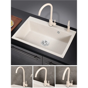 Stone Single Bowl One Piece Kitchen Sink - Kitchen Sink