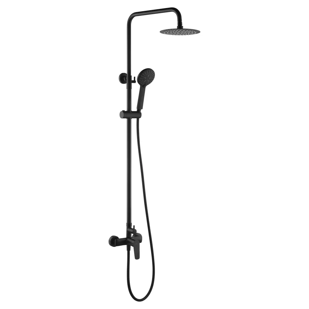 Set Shower Single-Handle Belgium Matte Black | IMEX - Shower Set