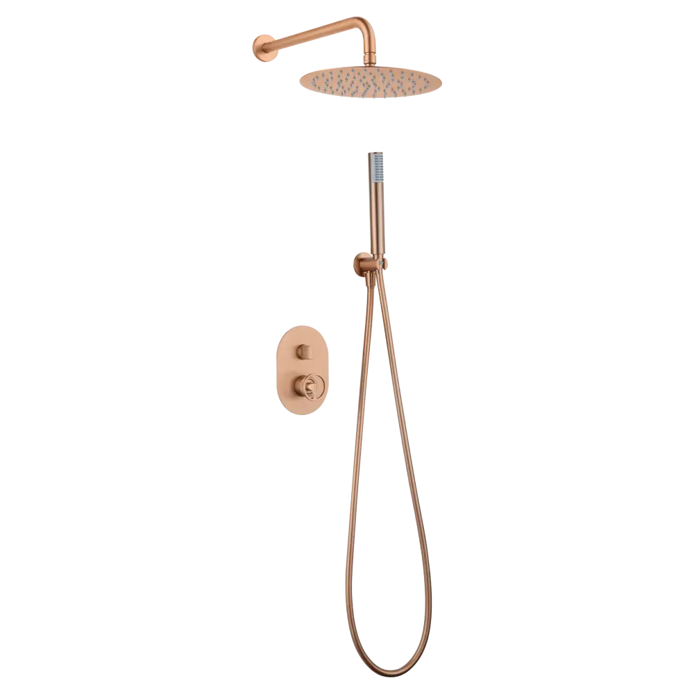 Set Shower Single-Handle Concealed Olimpo Brushed | IMEX - Shower Set