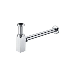 Chrome Square Visible Trap for Modern Bathrooms, main product view
