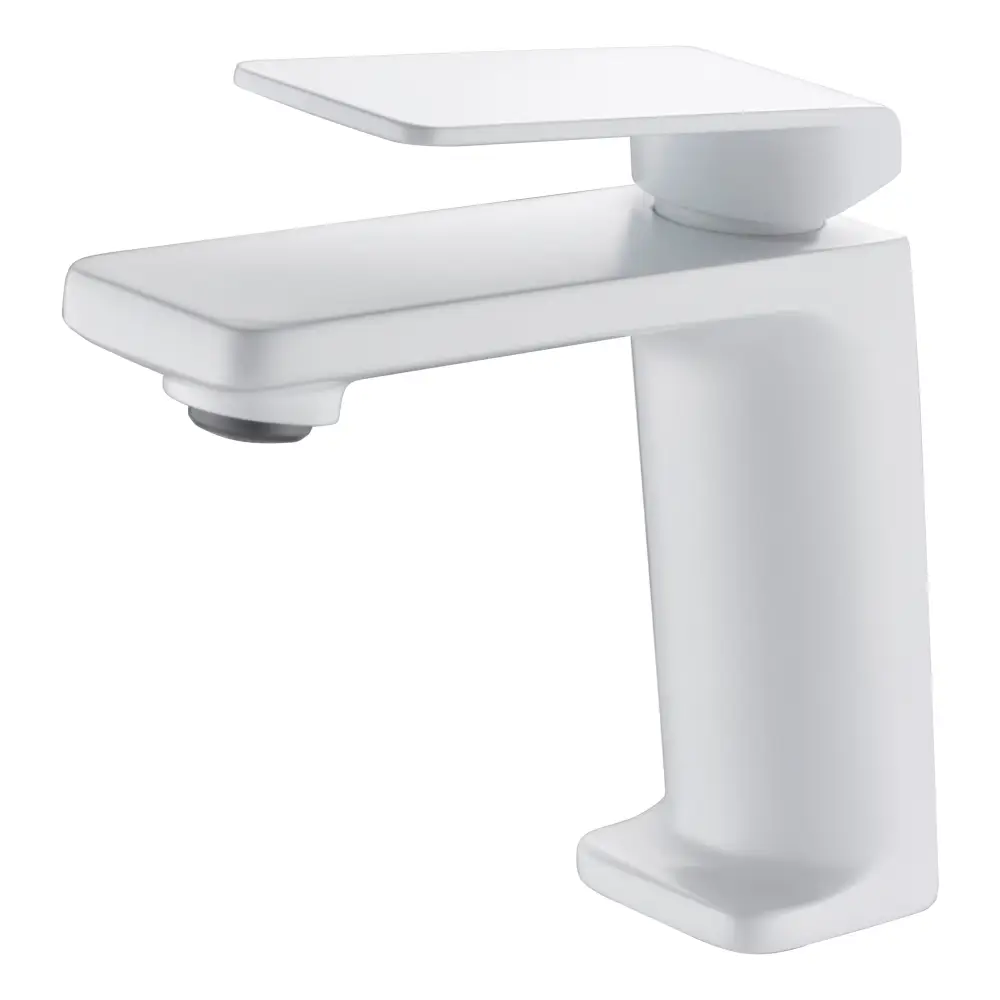 Single-Handle Basin Fiji Matte White | IMEX - Faucet