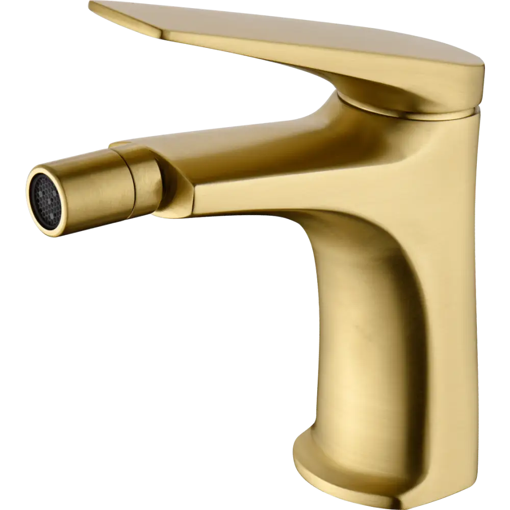 Single-Handle Bidet Delos Brushed Gold | IMEX - Bidet