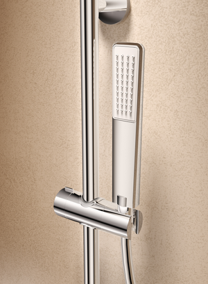 Toscana Matte Black Concealed Single Lever Shower Set with Hand Shower, view 3