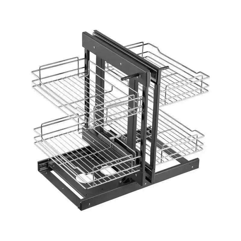 Tier Corner Pull Out Organizer 4 Shelf Kitchen Cabinet Organizer - 2 layers