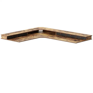 Reversible L-shaped with Upper Drawer - Desk > Standing Desk > L Shaped Standing Desk