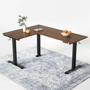 Triple Motor L-shaped Standing Desk - Desk > Standing Desk > L Shaped Standing Desk