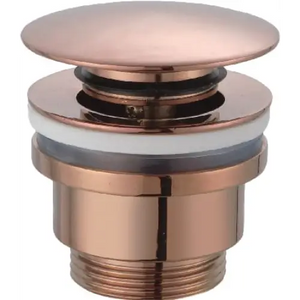 Brushed Rose Gold Click-Clack Valve for Modern Bathrooms, main product view