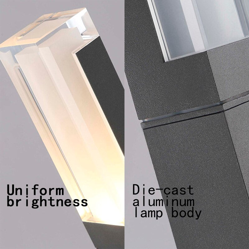 Luz de césped de pilar de aluminio impermeable al aire libre