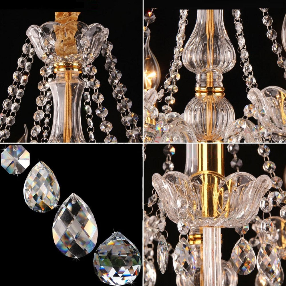 Lámpara de araña moderna Crystal K9