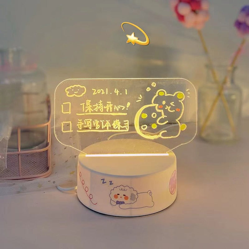 Tablero de luz nocturna regrabable