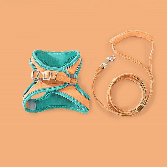 Arnés y correa Correa de pecho acolchada suave para mascotas