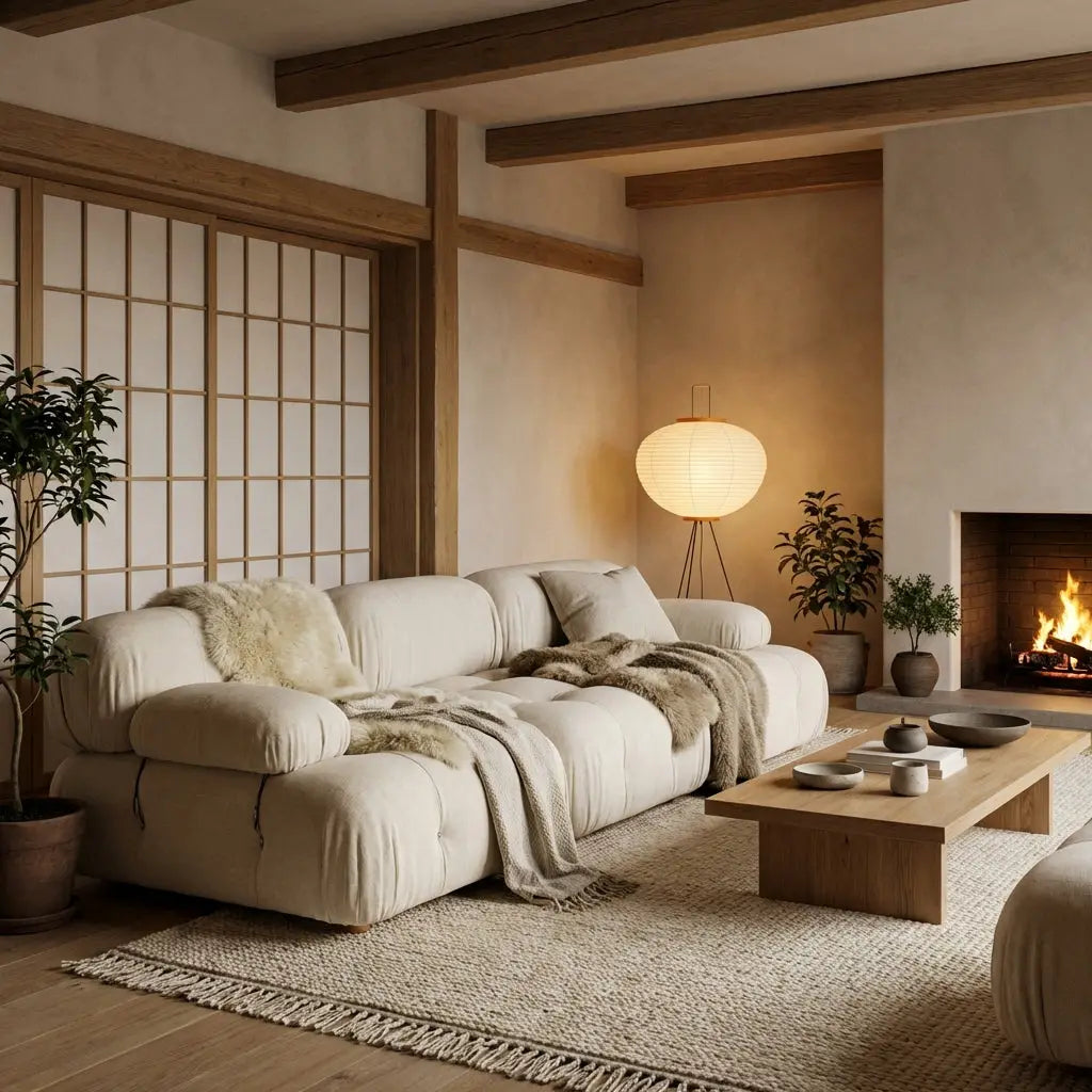 Japandi Serenity with a Bamboo Chandelier Pendant