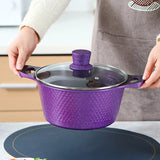 10 Piece Stone Aluminum Cast Non Stick Cookware Set - Cookware set