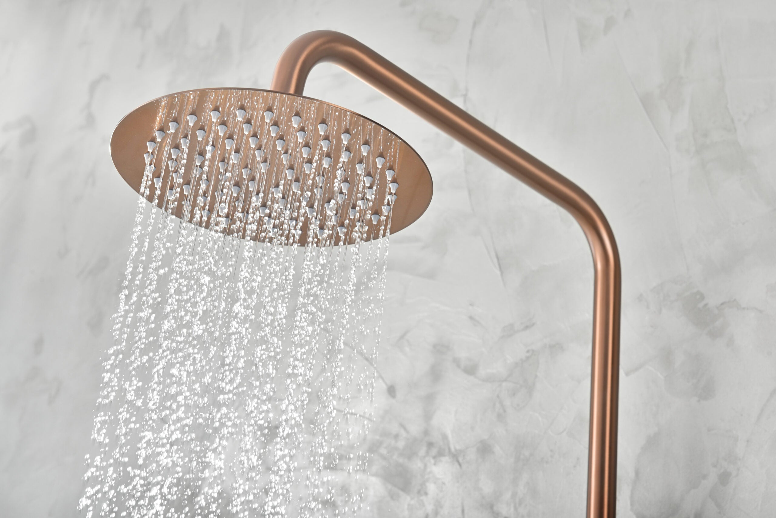 Brushed Rose Gold Single Handle Shower Set, view 5