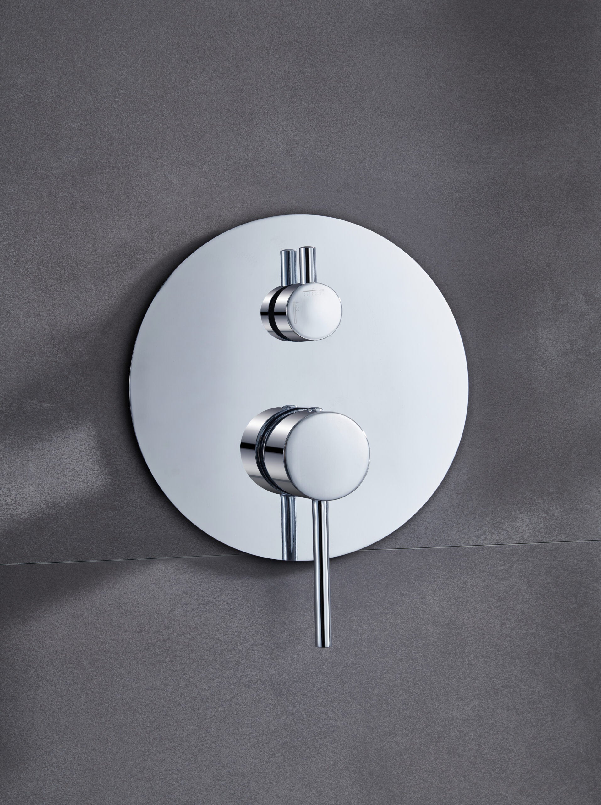 Chrome Recessed Shower Mixer Set Single Handle, view 4