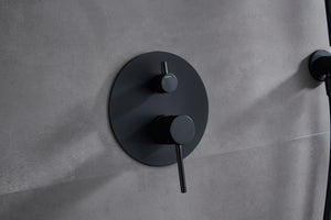 Matte Black Built-In Single Lever Shower Set, view 5