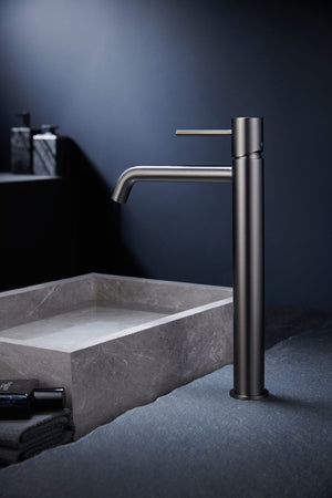 Monza Black Gun Metal Single Lever Bathroom Faucet, view 3