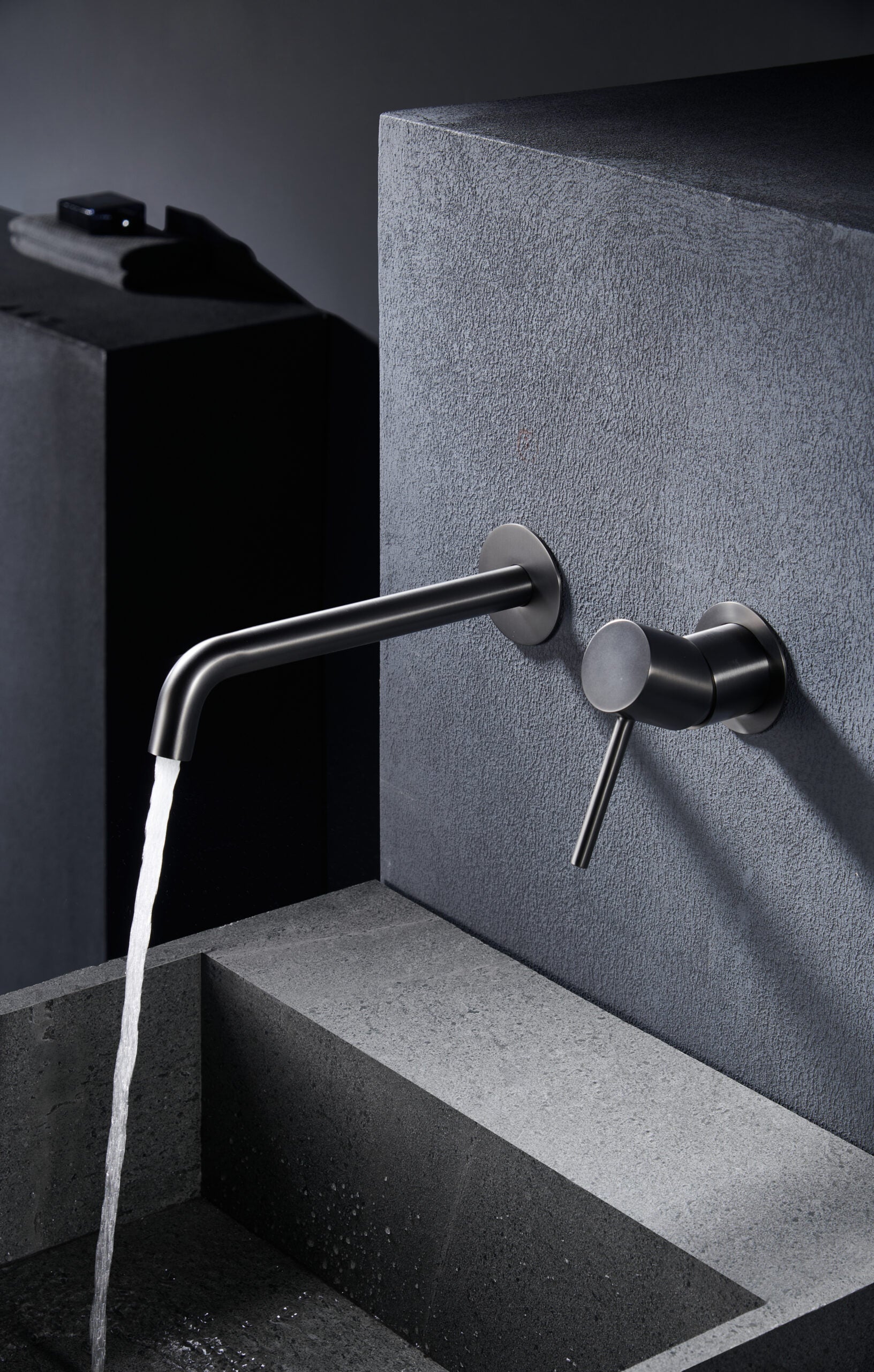 Monza Black Gun Metal Single Lever Sink Faucet, view 4