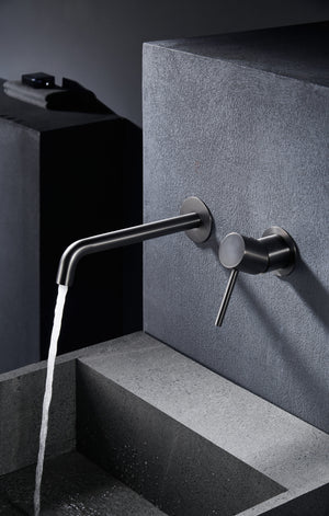 Monza Black Gun Metal Single Lever Sink Faucet, view 4