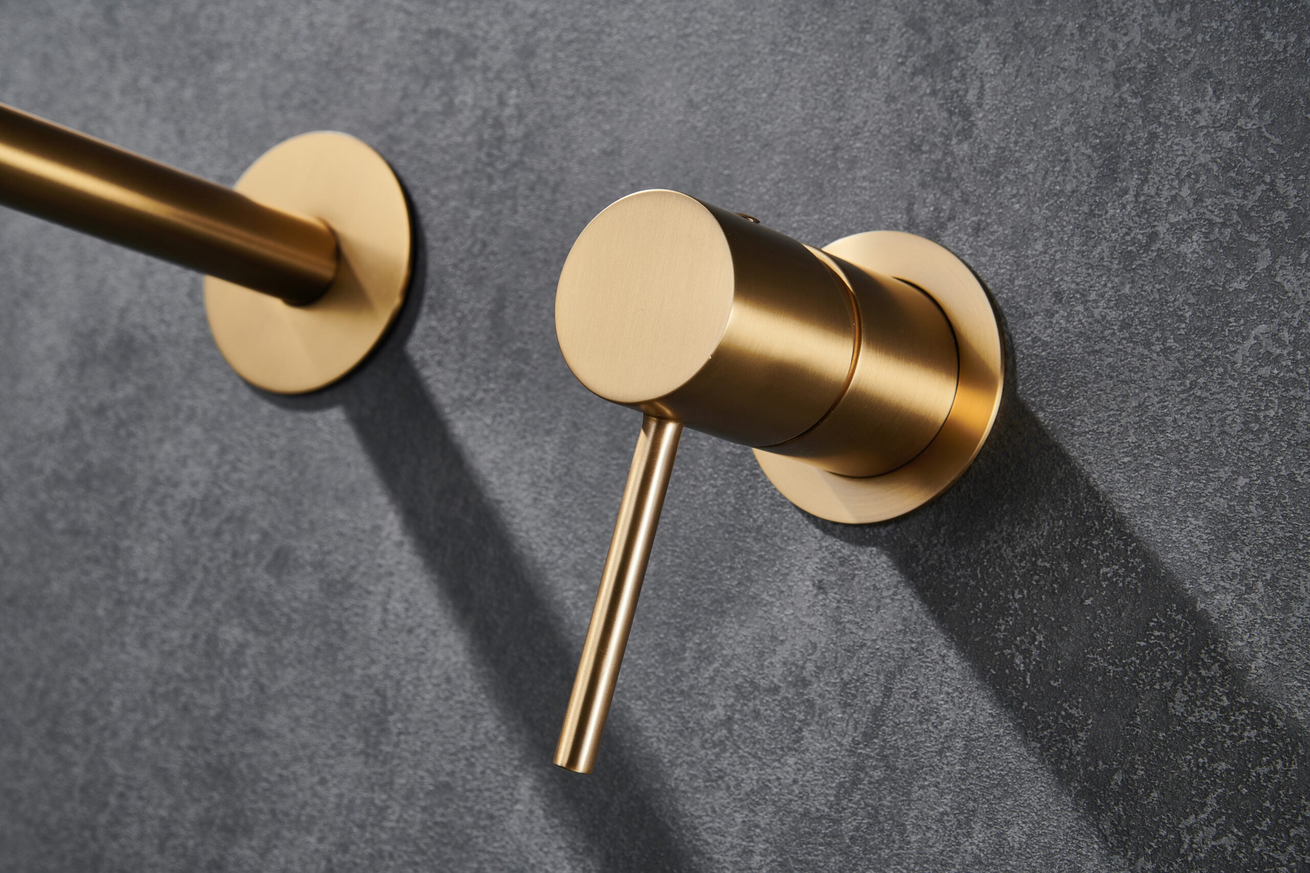Monza Brushed Gold Built-in Sink Faucet, view 4