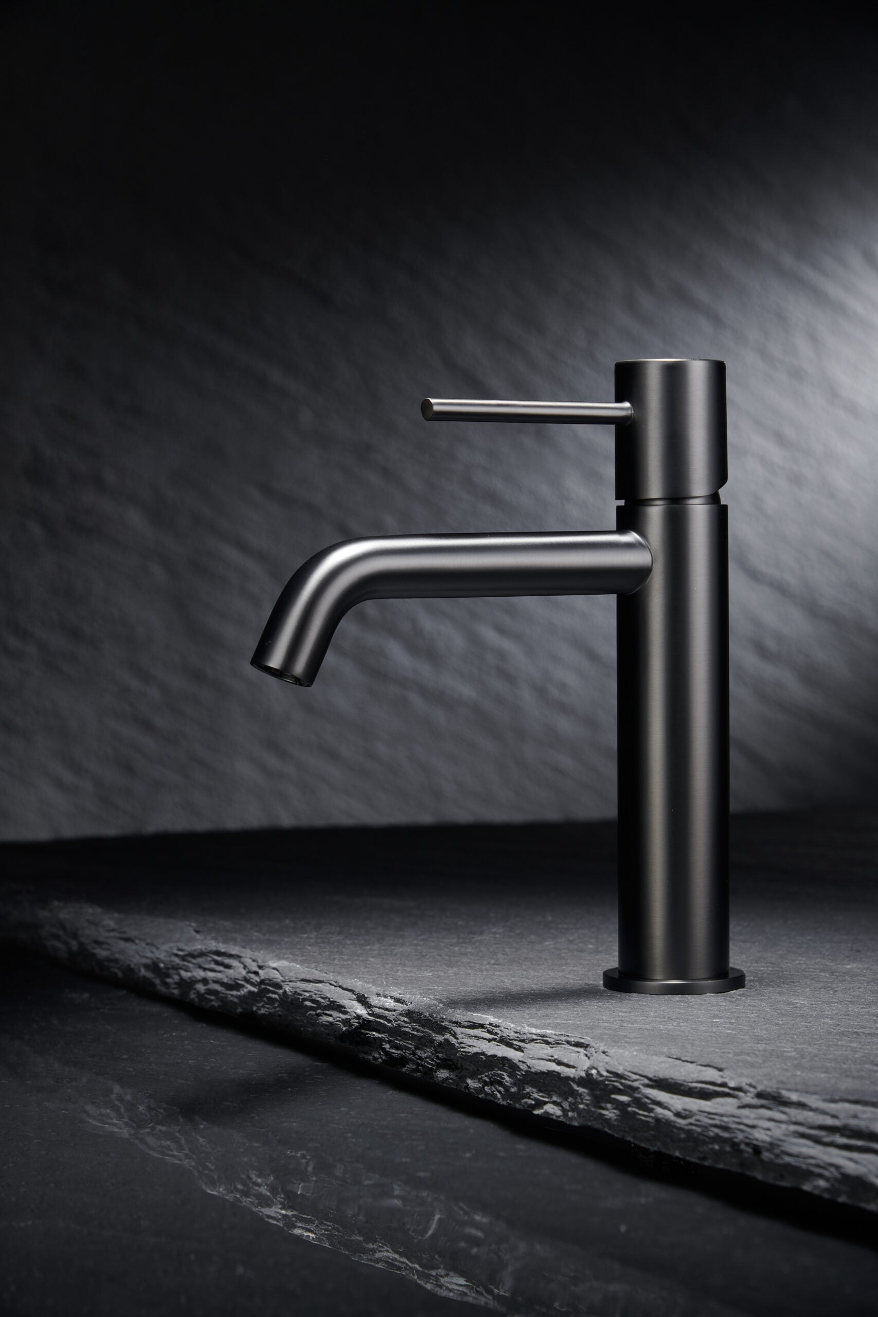 Monza Black Gun Metal Single Lever Basin Mixer, view 4