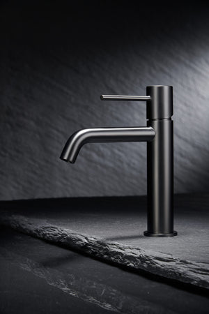 Monza Black Gun Metal Single Lever Basin Mixer, view 4