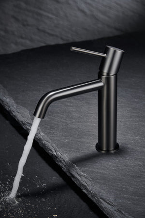 Monza Black Gun Metal Single Lever Basin Mixer, view 3