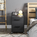 2-Drawer File Cabinet - Drawer Rolling