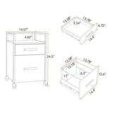 2-Drawer File Cabinet - Drawer Rolling