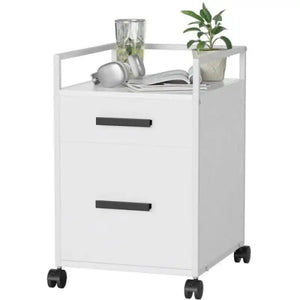2 Drawer Rolling File Cabinet with Locking Storage - view 8