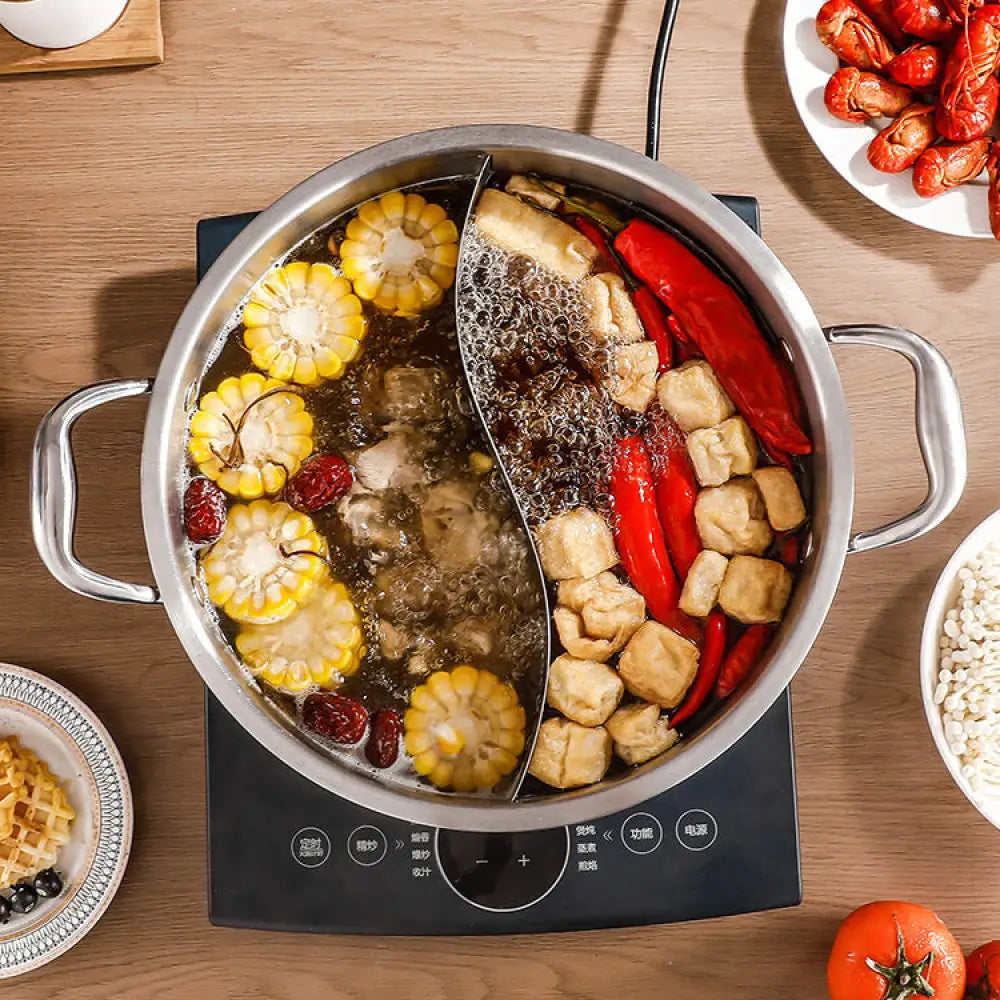 3 Layer Stainless Steel Glass Lid Duck Pot - Cookware set