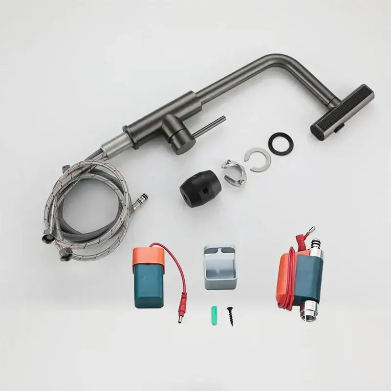 3 Mode Waterfall Crane Sensor Pull Out Sink Faucet - Kitchen Faucets