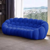 3 Seater Modern Nordic Bubble Compressed Sofa - Blue - 240 x 106 x 75 CM - Compressed Sofa