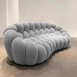 3 Seater Modern Nordic Bubble Compressed Sofa - Grey - 240 x 106 x 75 CM - Compressed Sofa
