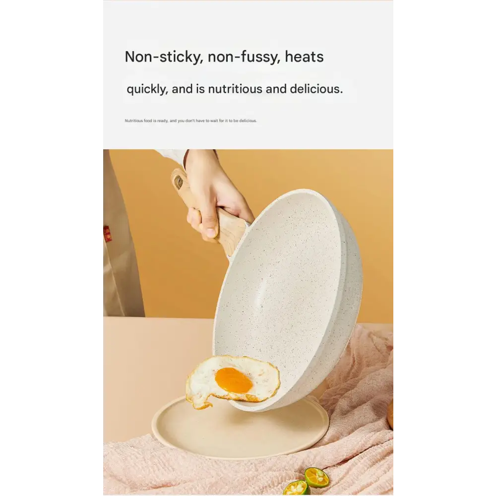 4 Piece Non Stick Cookware Frying Pan Soup Pot Set - Cookware set