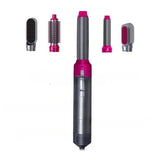 5 in 1 Hair Dryer Hot Comb Straightener and Air Curler - Multifunctional Curler/Straightener
