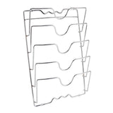 Metal Hanging Pot Lid Rack Kitchen Storage Organizer - Silver - Kitchen Essentials