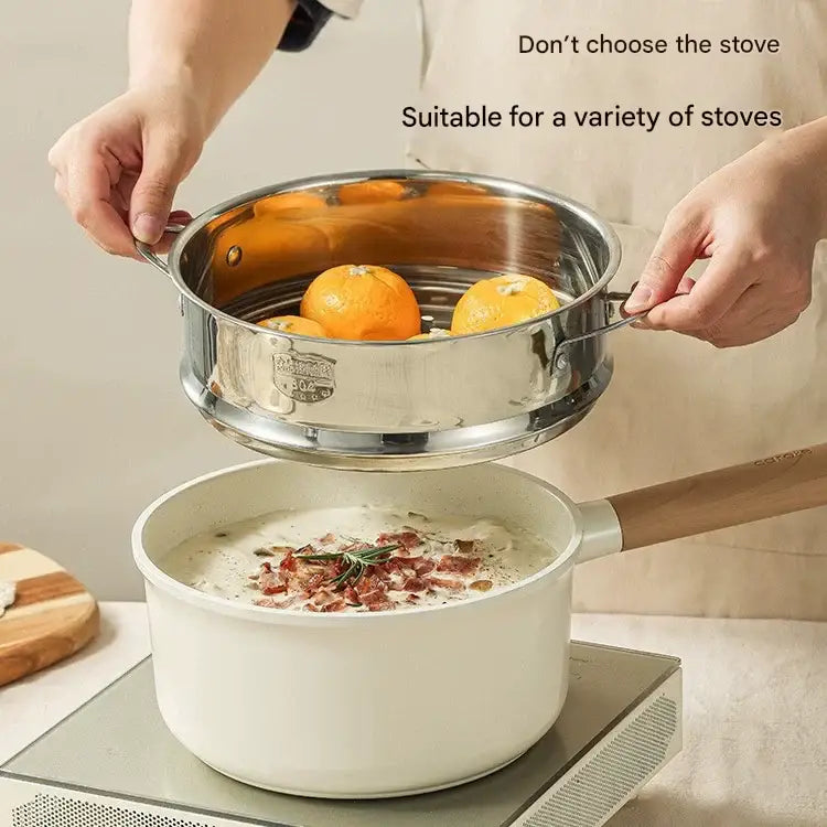 8 Piece Ceramic Non Stick Cookware Pot Pan Set - Cookware set