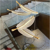 Lámpara colgante moderna en espiral con LED