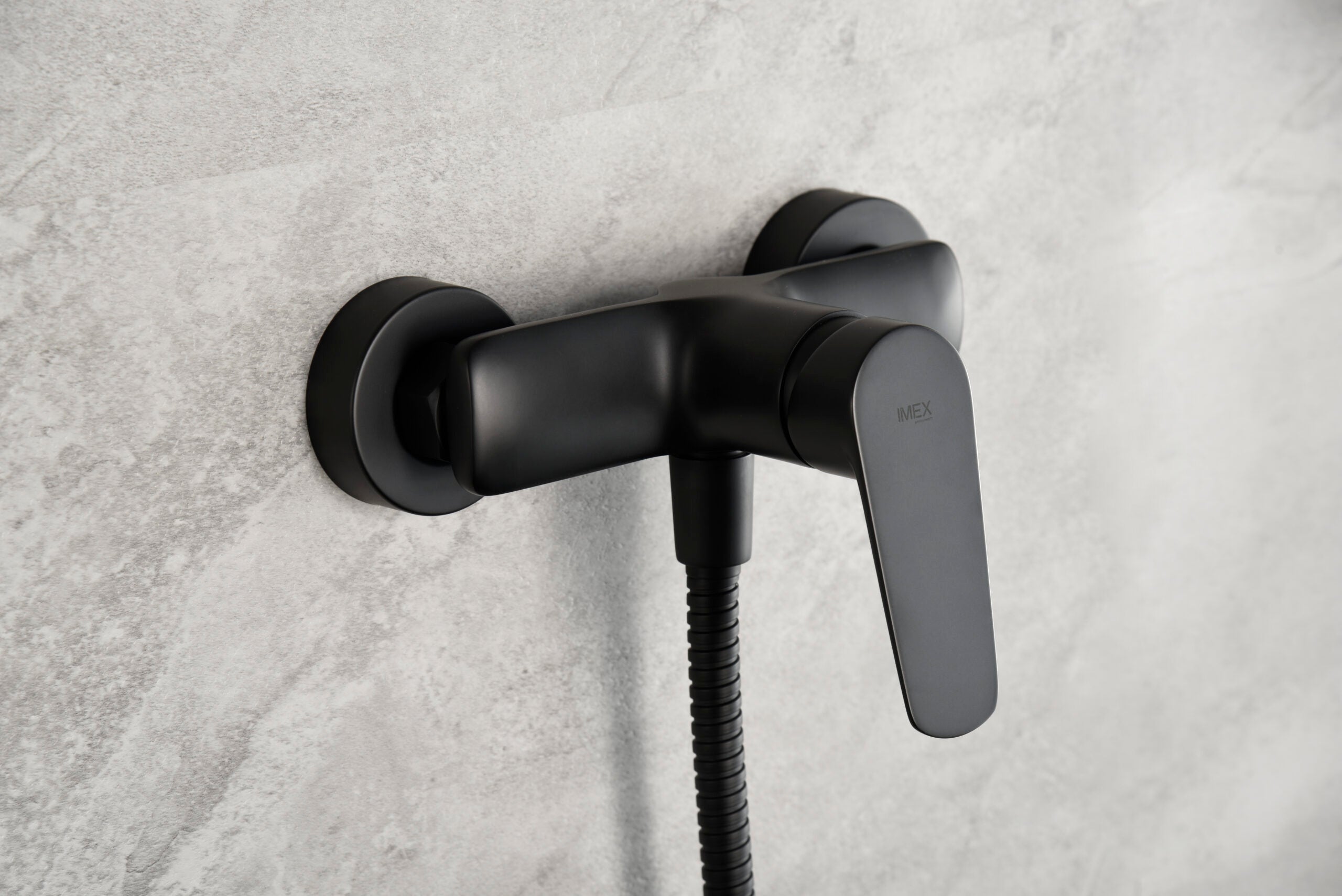 Matte Black Shower Faucet Set Belgium Series, view 3