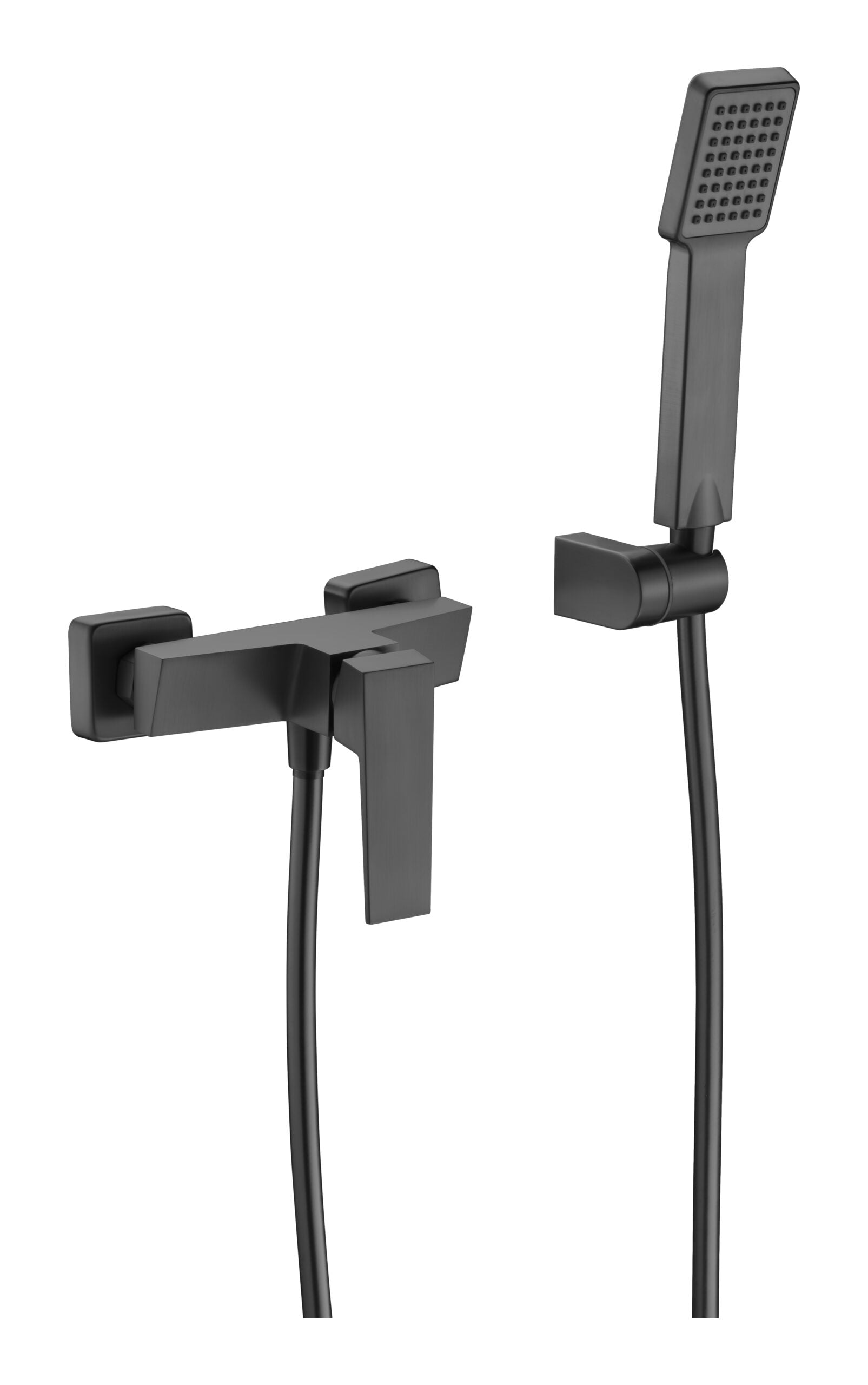 Gun Metal Black Single Lever Shower Kit, view 2