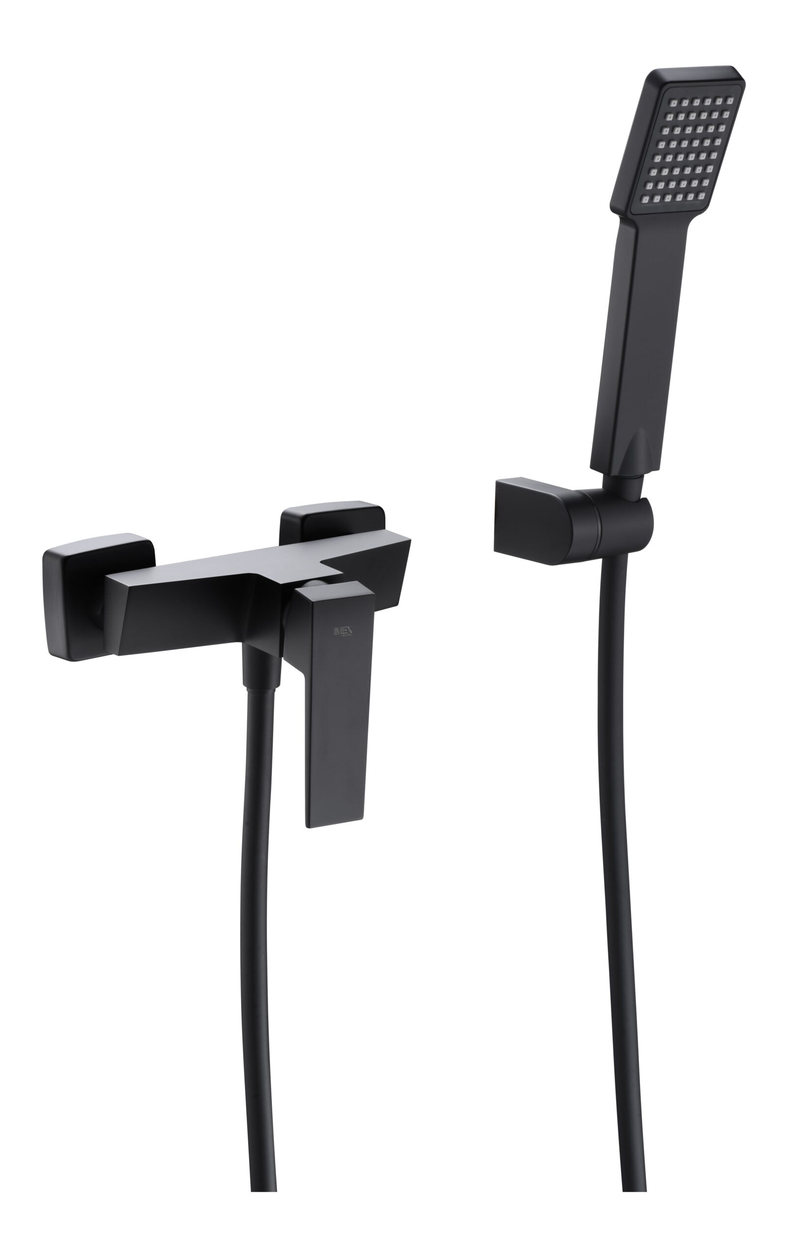 Chrome Single Handle Shower Set Modern Minimalist Design, view 8