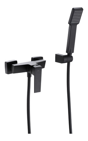 Chrome Single Handle Shower Set Modern Minimalist Design, view 8