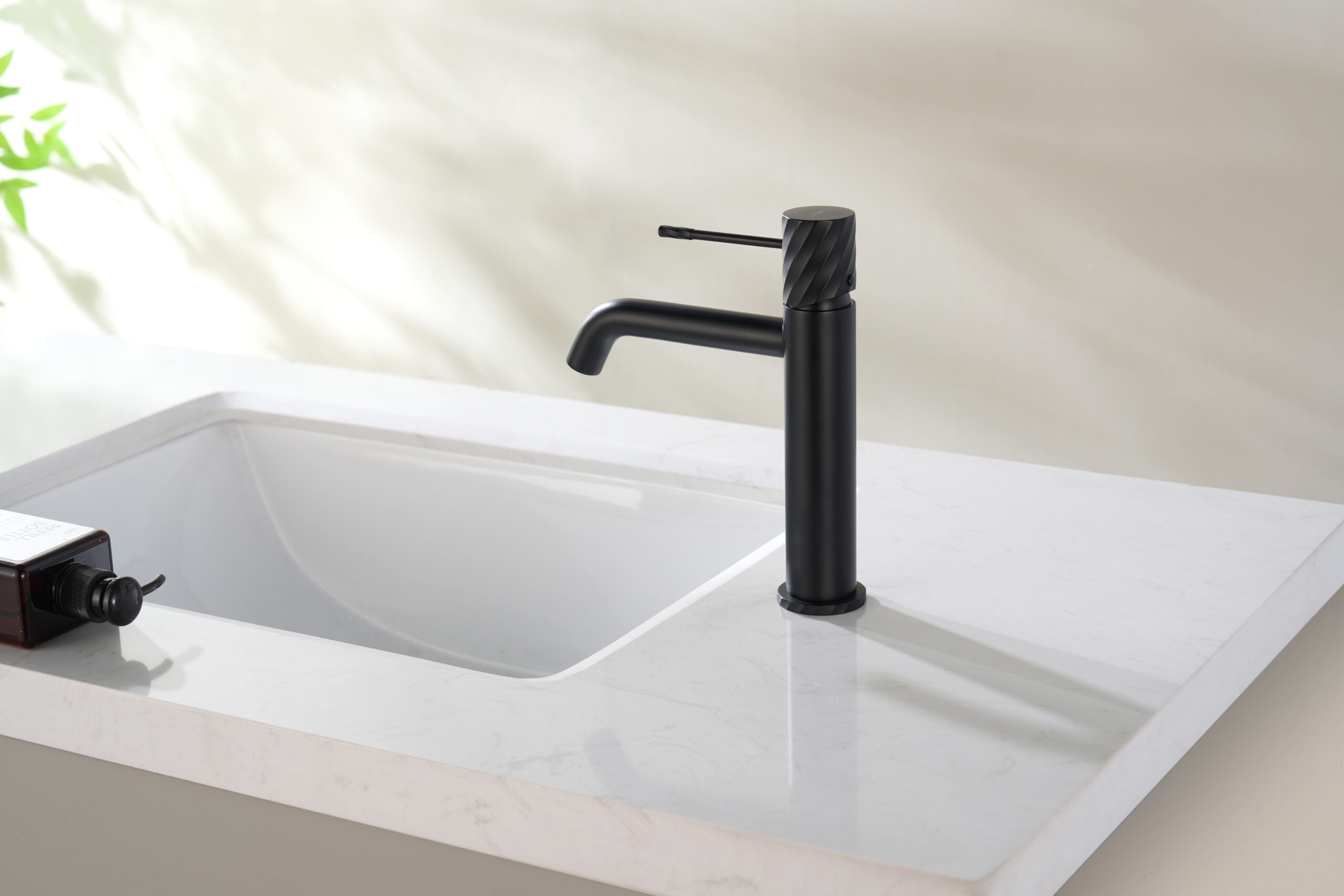 Bless Matte Black Single Lever Basin Mixer, view 3