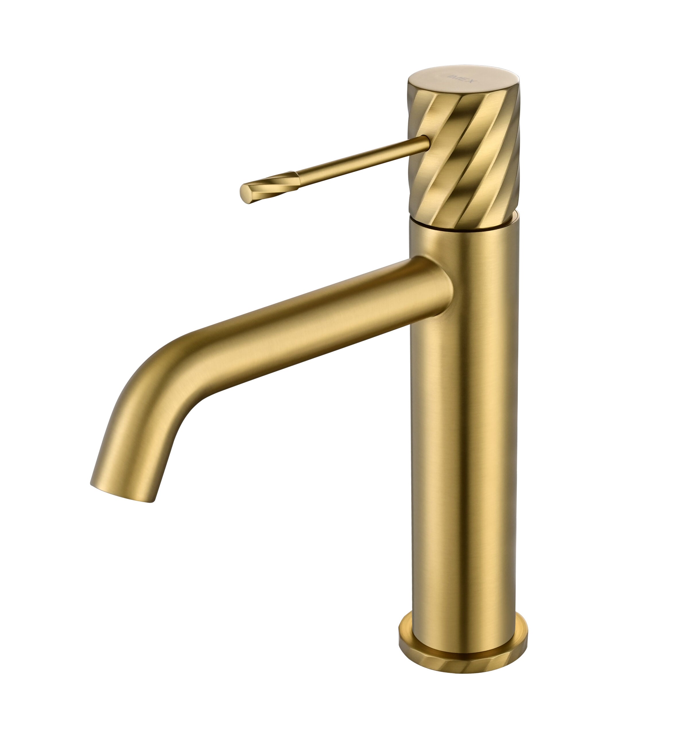 Bless Brushed Gold Single Lever Basin Mixer, main product view