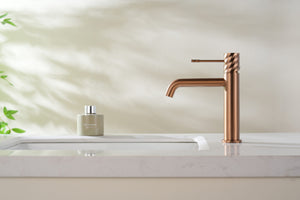 Bless Brushed Rose Gold Single Lever Basin Mixer, view 2